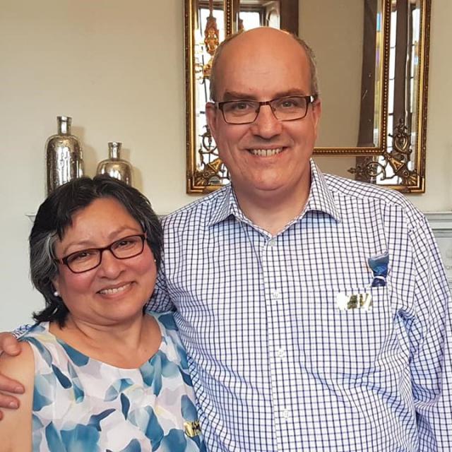 Martha and David MacPherson, Executive Director of Operación San Andrés